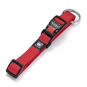 Karlie ASP Halsband verstellbar - Rot - 25 mm, 45-65 cm