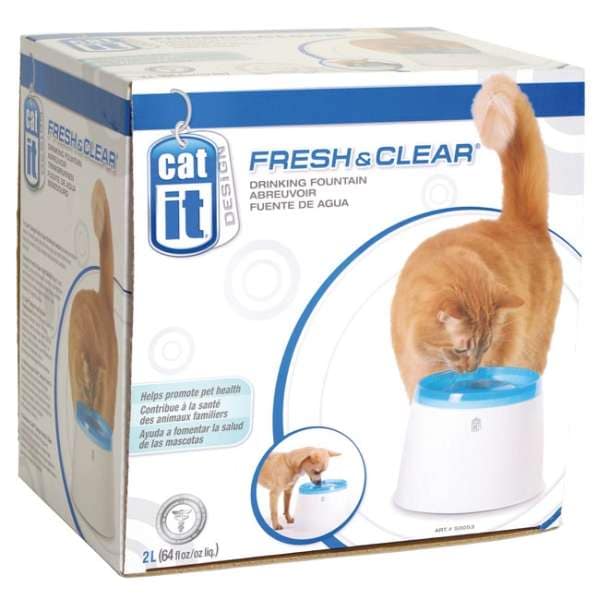 CATIT Fresh+Clear Trinkbrunnen 2L - Blau – Bild 4